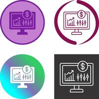 Stock Market Icon Design vector