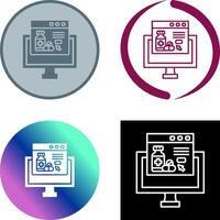 Online store Icon Design vector