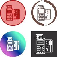 Pos Terminal Icon Design vector