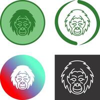 Orangutan Icon Design vector