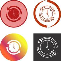 Run Time Icon Design vector