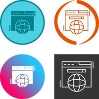 Browser Icon Design vector