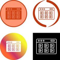 Online Course Icon Design vector