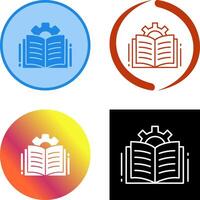 diseño de icono de libro abierto vector