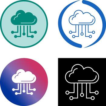 Cloud Computing Icon Design vector