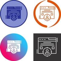 Target Audience Icon Design vector