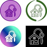 House Key Icon Design vector