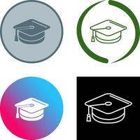 Mortarboard Icon Design vector