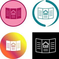 Brochure Icon Design vector