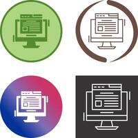 Blog Icon Design vector