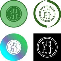 Musical Notes Icon Design vector