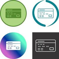 Debit Card Icon Design vector