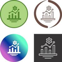 Bar Chart Icon Design vector