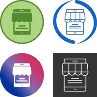 Online Store Icon Design vector