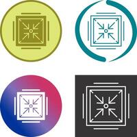 Minimize Icon Design vector