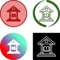 Library Icon Design vector