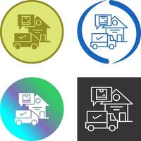 Package Receiving Icon Design vector