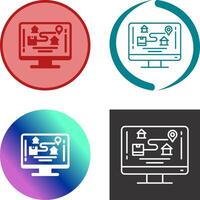 Tracking Icon Design vector