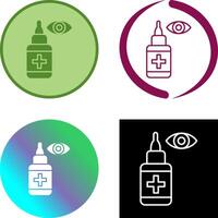 Eye Drop Icon Design vector