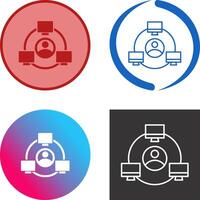 Network Icon Design vector