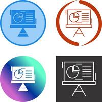 diseño de icono de gráfico circular vector