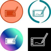 Drawing Tablet Icon Design vector