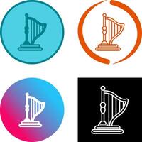 Harp Icon Design vector