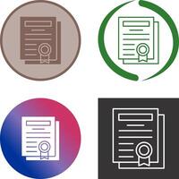 Diploma Icon Design vector