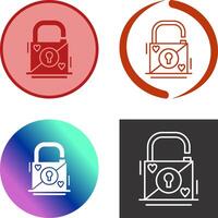 Padlock Icon Design vector