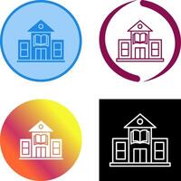 Library Building Icon Design vector