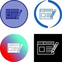 Web Page Icon Design vector