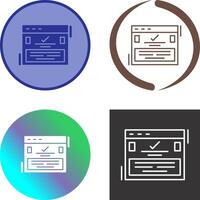 Complete Icon Design vector