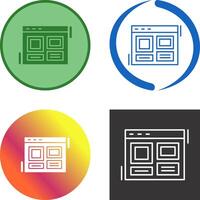 Layout Icon Design vector