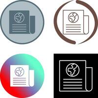 Newspaper Icon Design vector