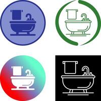 Bathtub Icon Design vector