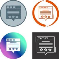 Review Icon Design vector