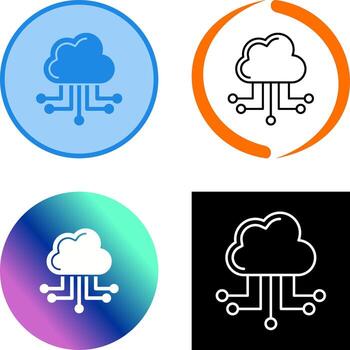Cloud Computing Icon Design vector