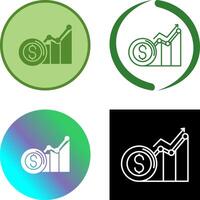 Revenue Icon Design vector