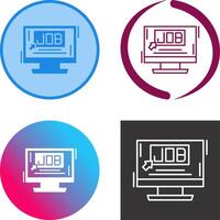 Job Icon Design vector