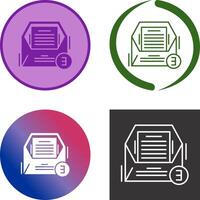 Emails Icon Design vector