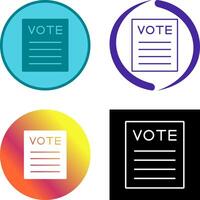 diseño de icono de voto vector