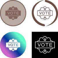 Vote Icon Design vector