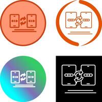 Data Transfer Icon Design vector