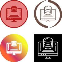 Data Storage Icon Design vector