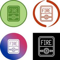 Fire Button Icon Design vector