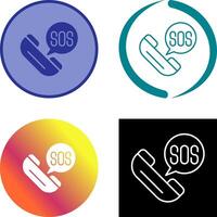 Sos Icon Design vector