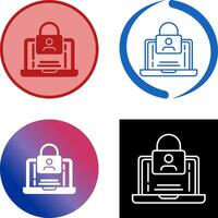 Authentication Icon Design vector