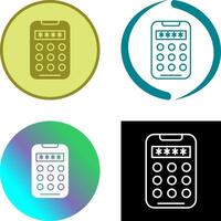 Pin Code Icon Design vector