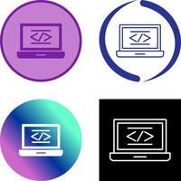 Coding Icon Design vector