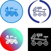 Mars Rover Icon Design vector